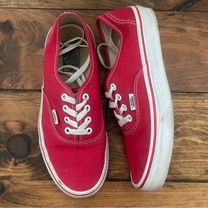 red vans authentic